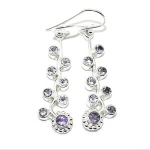 Silver Amethyst (2.45ct) Earrings